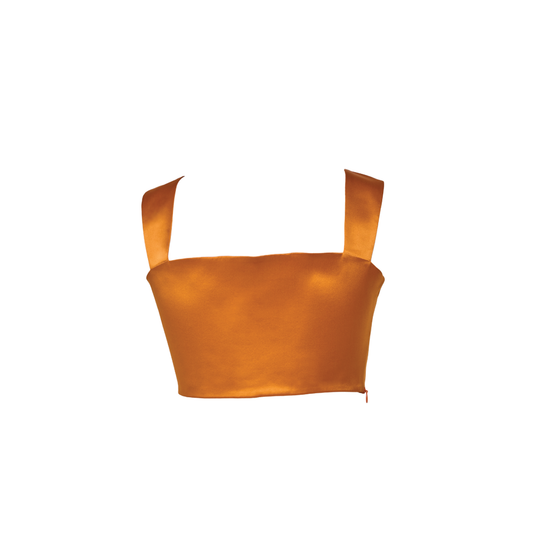 Athena Crop Top - Tangerine